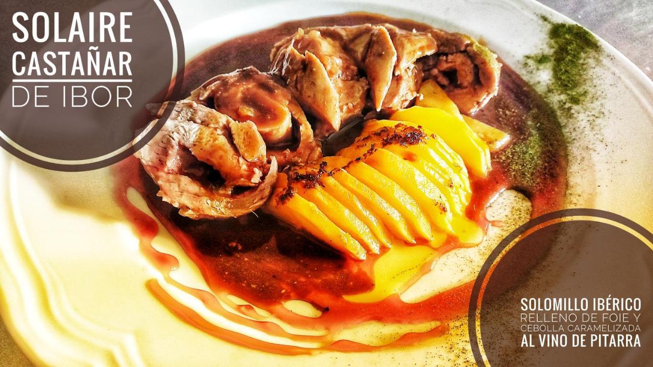 Castañar de Ibor Hostal Restaurante Solaire מראה חיצוני תמונה