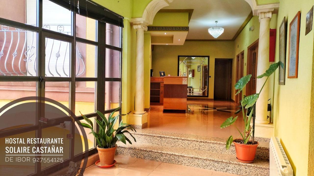 Castañar de Ibor Hostal Restaurante Solaire מראה חיצוני תמונה