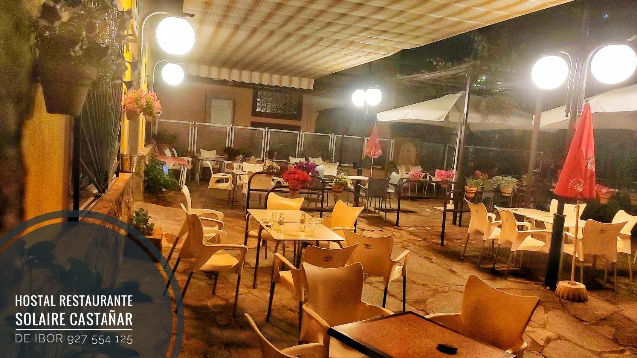 Castañar de Ibor Hostal Restaurante Solaire מראה חיצוני תמונה