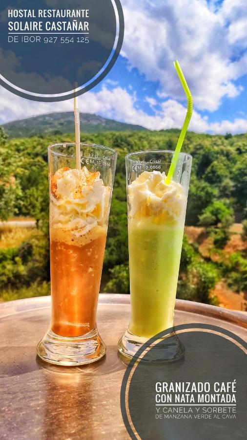Castañar de Ibor Hostal Restaurante Solaire מראה חיצוני תמונה
